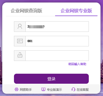 光大银行企业网银专业版无法输入密码
