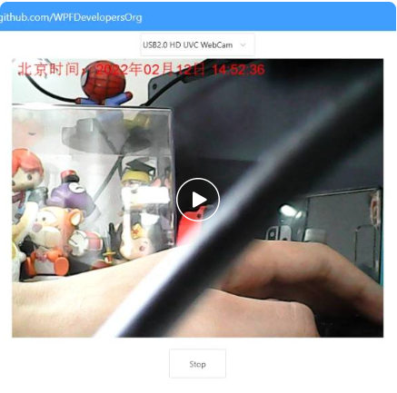 WPF使用了OpenCVSharp实现调用本机摄像头