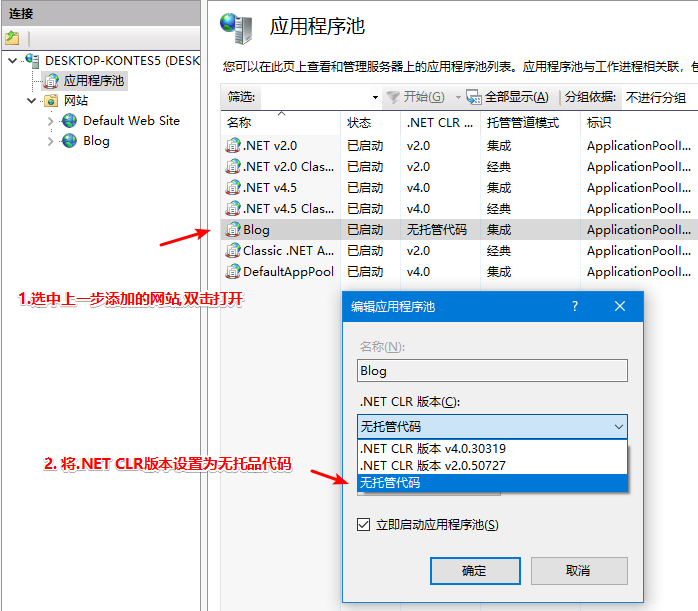 ASP.NET Core 6部署到Windows Server 2019+IIS 10+SqlServer 2019过程记录