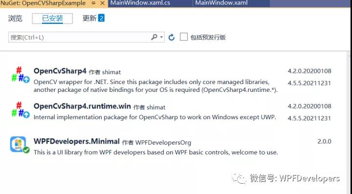 WPF使用了OpenCVSharp实现调用本机摄像头