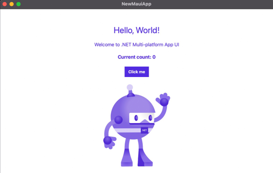 .NET MAUI in Mac