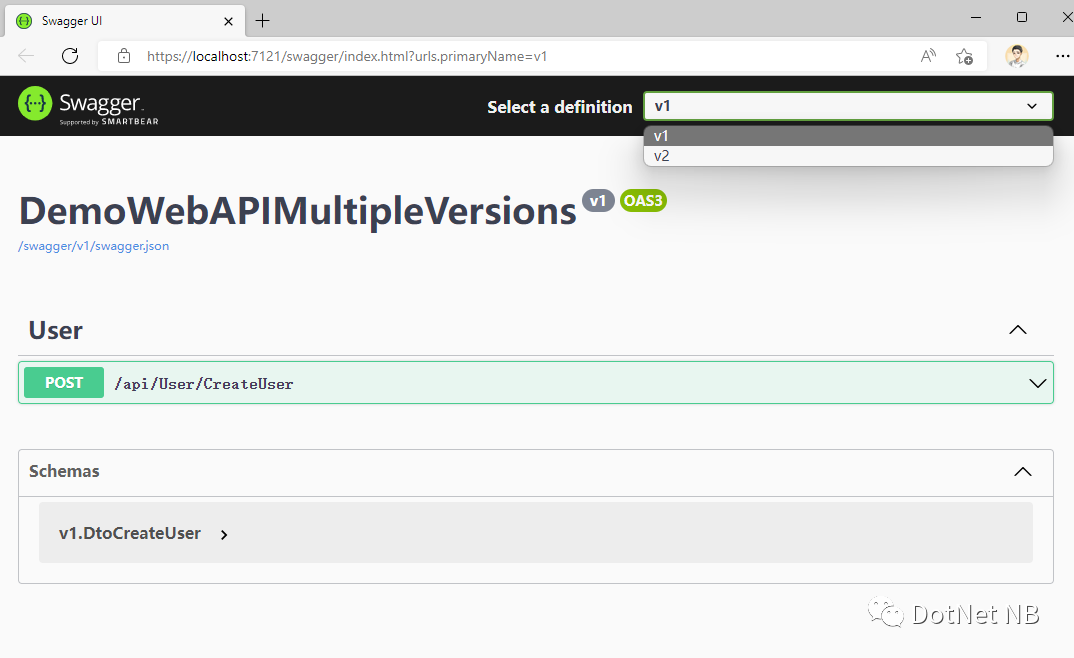 .net webapi 实现 接口版本控制并打通swagger支持