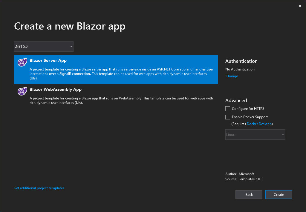 Blazor Server 和 WebAssembly 应用程序入门指南