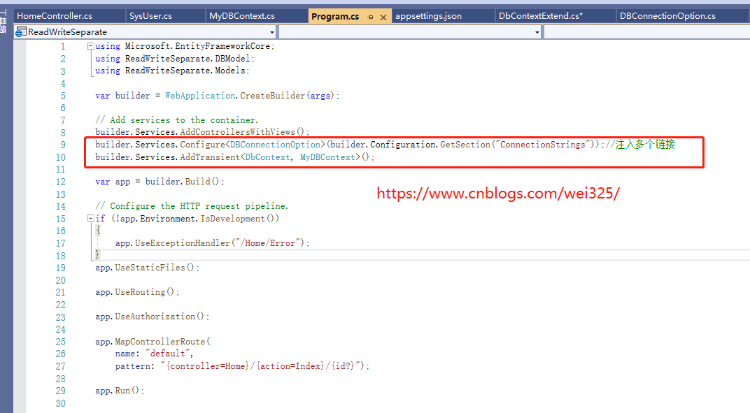 SQL Server、MySQL主从搭建,EF Core读写分离代码实现