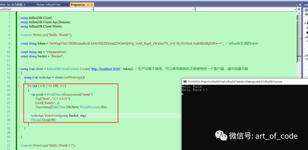 Windows环境下配置InfluxDB+数据可视化，以及使用 C#进行简单操作的代码实例