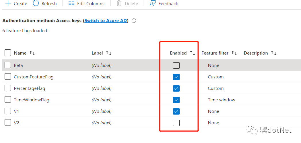 微软Azure配置中心 App Configuration (二)：Feature Flag 功能开关特性