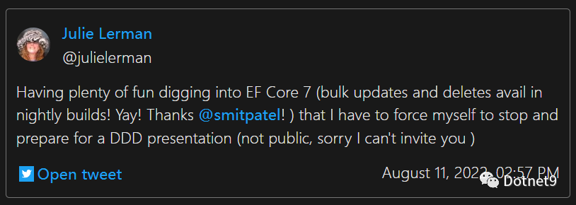EF CORE 7 中的新功能：使用 ExecuteDelete 和 ExecuteUpdate 进行批量操作