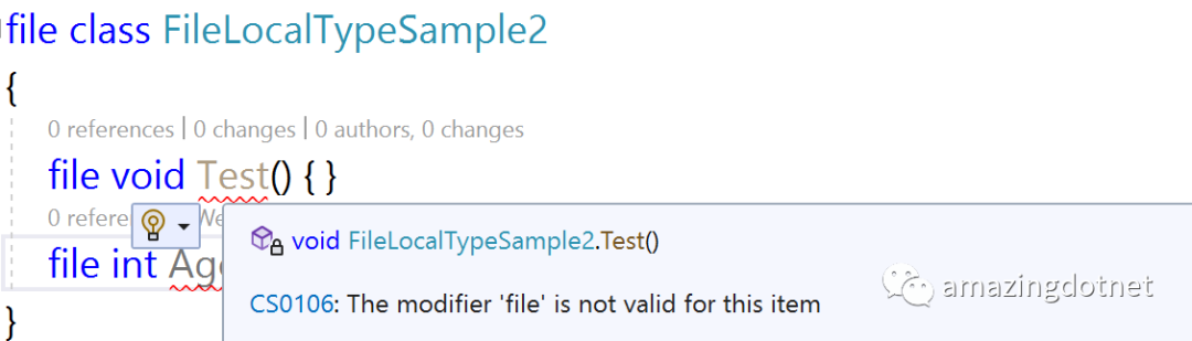 C# 11 中的 file local type