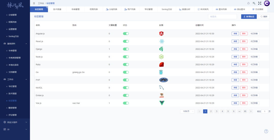 一个基于.Net Core、Vue开发仿掘金的CMS开源系统