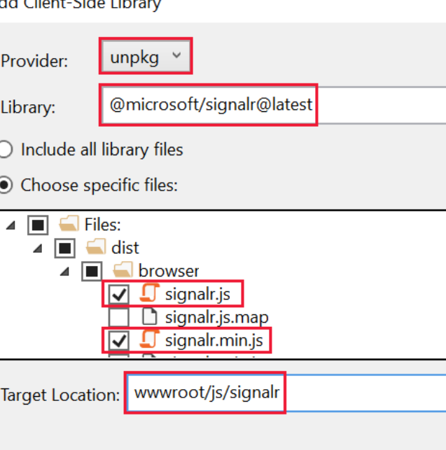 ASP.NET Core SignalR的使用