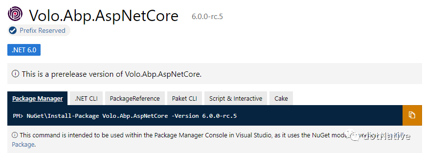 .NET 6 之 ABP vNext 初体验