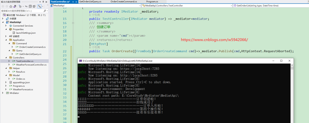 ASP.NET Core 6.0 中 MediatR 的应用CQRS