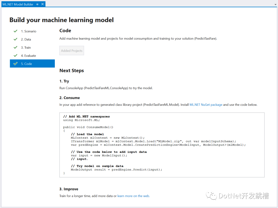 .NET使用ML.NET进行自定义机器学习