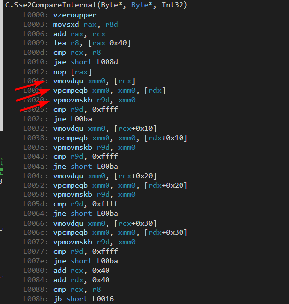 .NET 如何快速比较两个byte数组是否相等