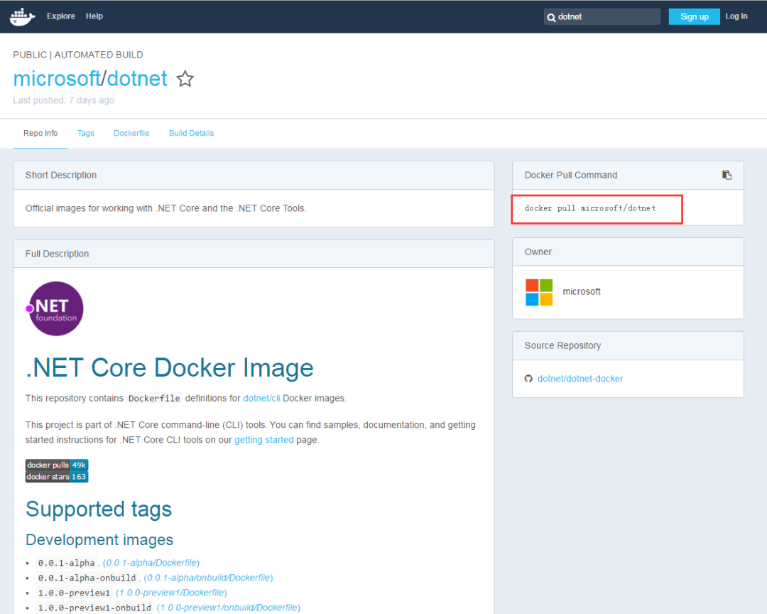 ASP.NET Core Docker部署