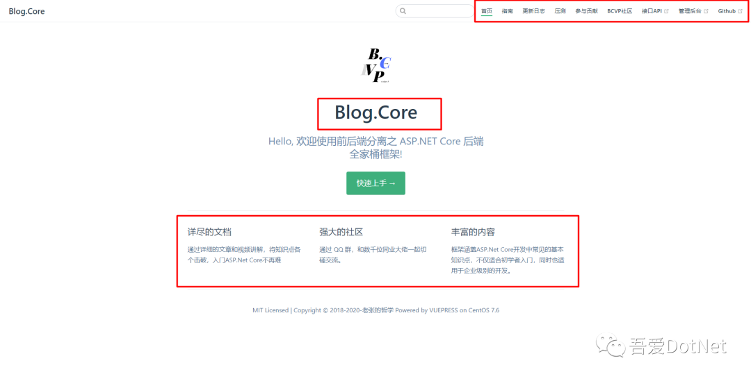 分享3个基于ASP.NET Core的开发框架