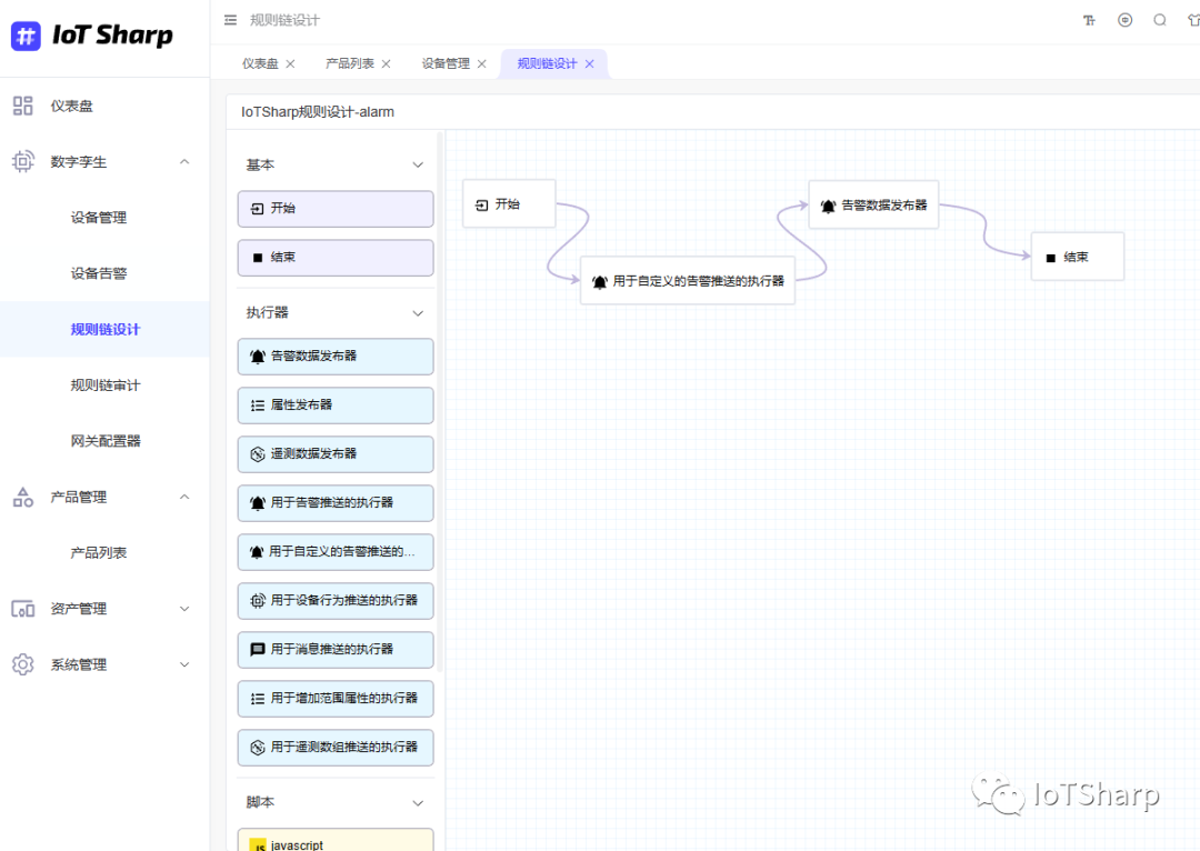 开源物联网平台 IoTSharp 3.0 发布 全新Vue3前端、多语言脚本的规则链引擎