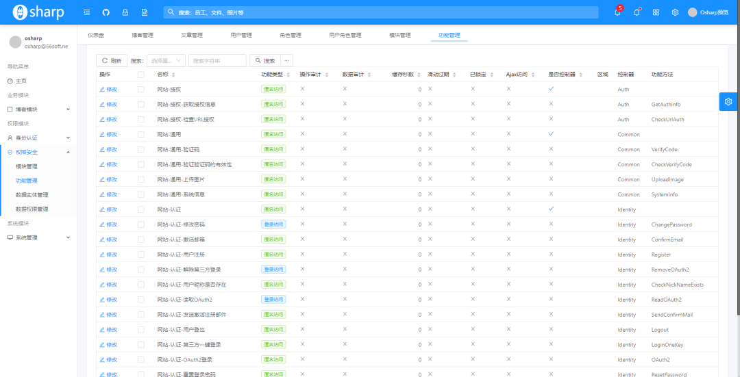 推荐一个前后端分离.NetCore+Angular快速开发框架osharp