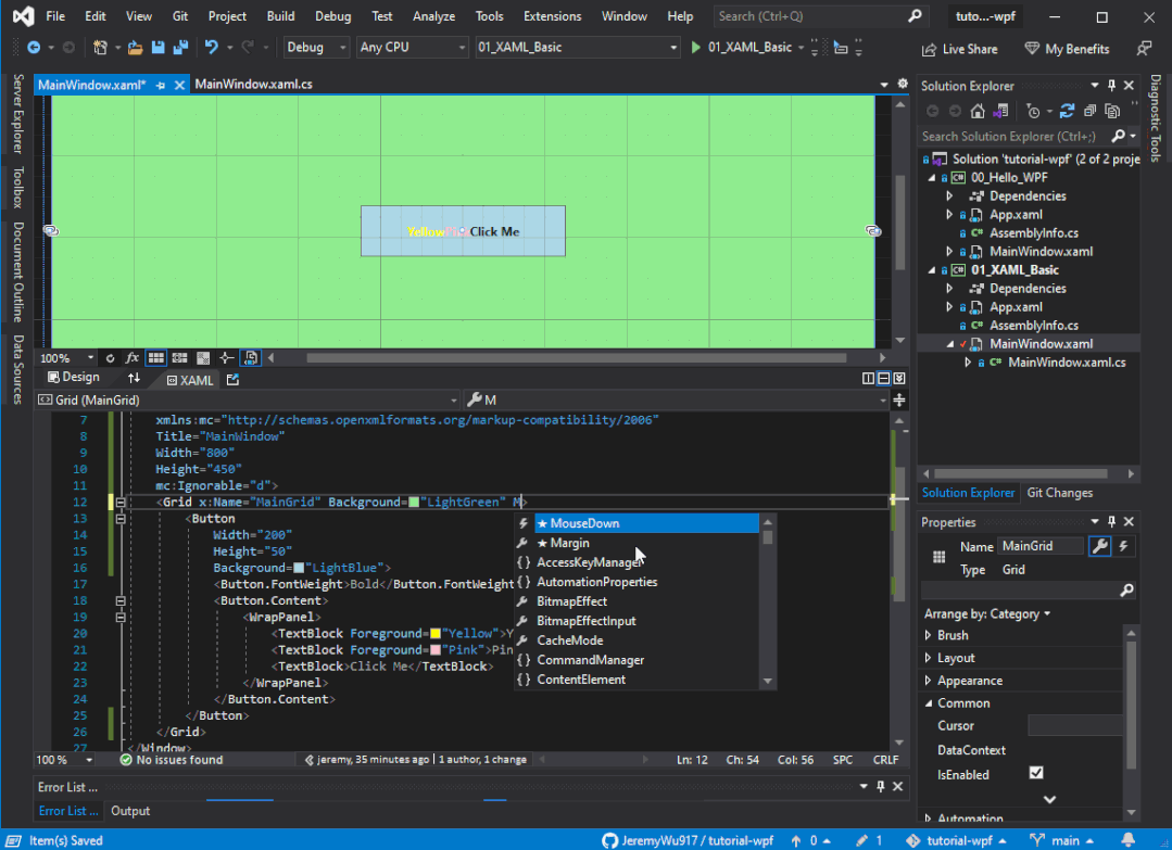 null WPF 基础系列教程 - XAML 基础