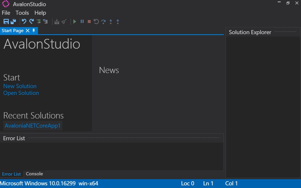 .NET Core UI 框架Avalonia