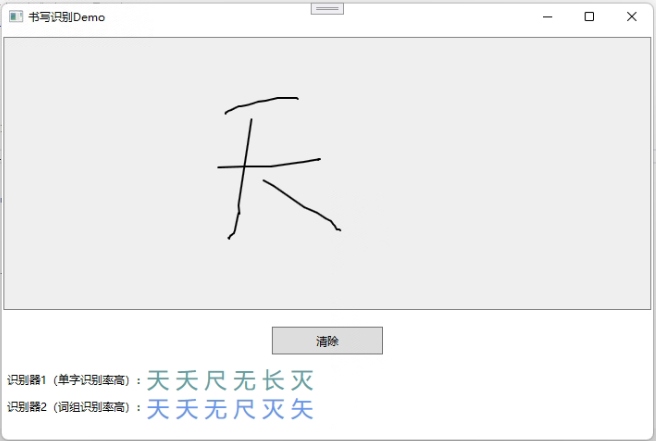 C# 手写识别方案整理