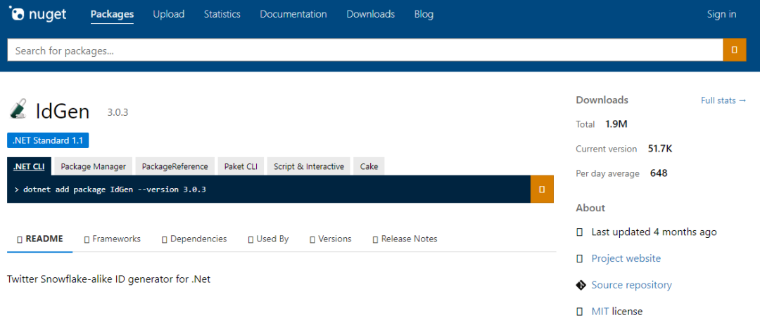null .NET 平台下分布式唯一 ID生成器 IdGen