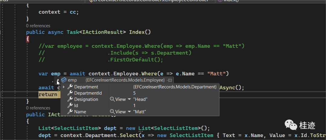 Entity Framework Core 读取数据