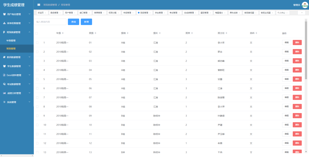 一个基于.NET Core的前后端分离学生管理系统Student.Achieve.Manager