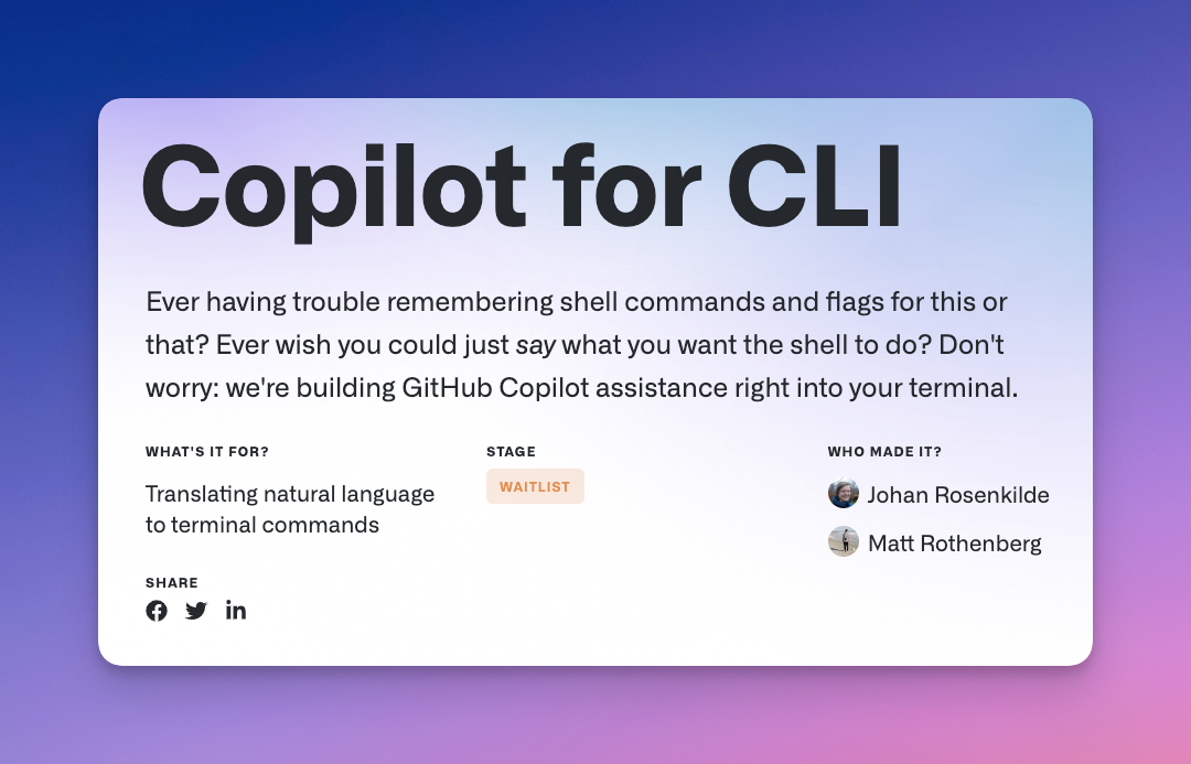 一个命令行的 Copilot：ai-shell