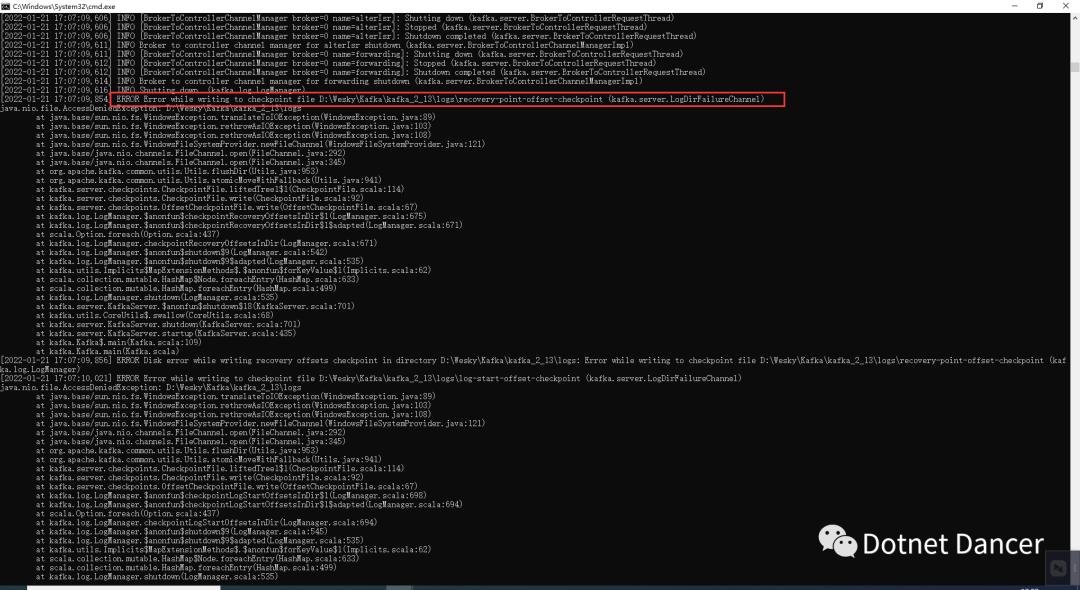 基于Windows的Kafka有关环境搭建、以及使用.NET环境开发的案例代码与演示