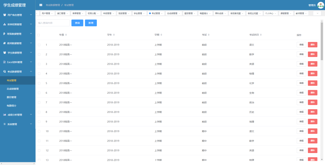 一个基于.NET Core的前后端分离学生管理系统Student.Achieve.Manager