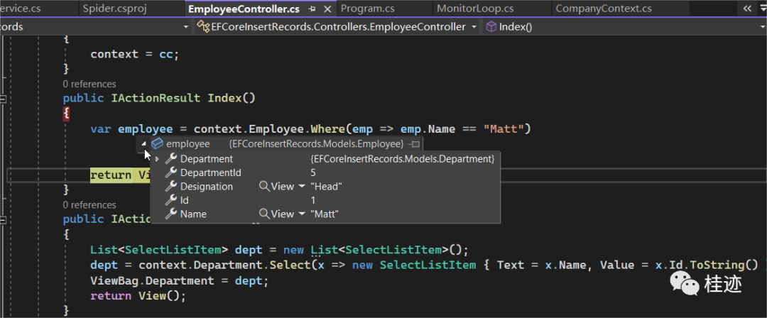 Entity Framework Core 读取数据