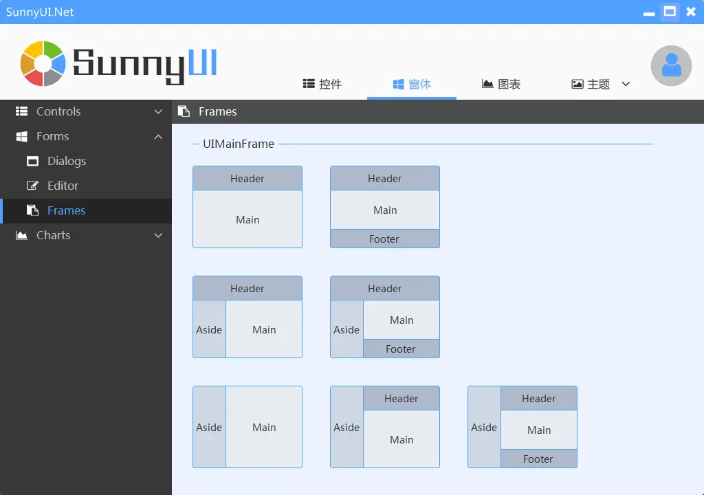 基于.Net 4.0+、.Net 6 的WinForm 开源控件库SunnyUI.Net