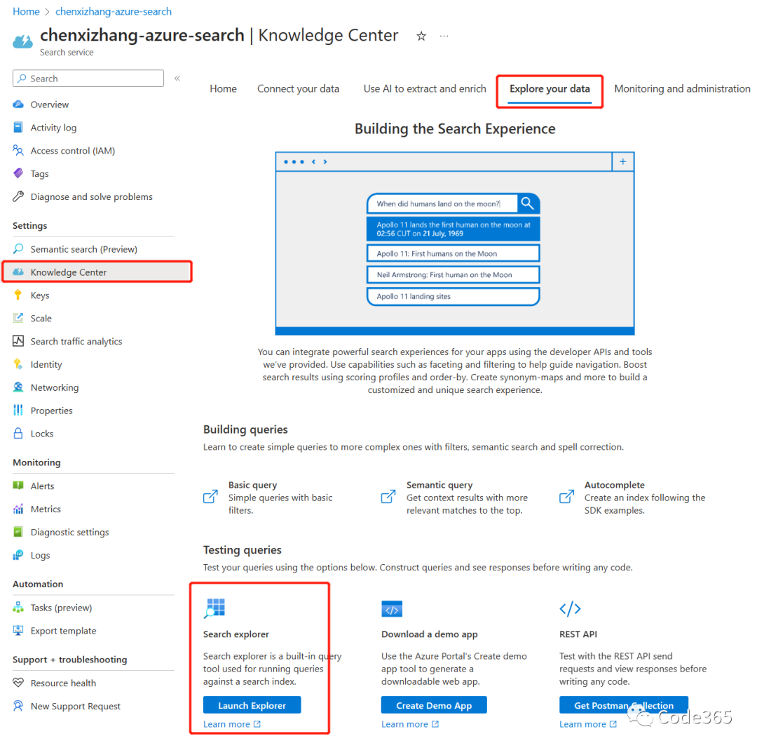 使用Azure Semantic search (语义搜索) 对私有知识库进行索引和搜索