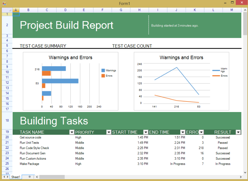 一个.Net强大的Excel控件ReoGrid，支持WinForm、WPF、Android