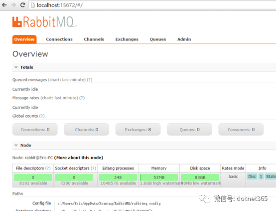 .NET Core 使用RabbitMQ 之 windows下 安装 rabbitMQ