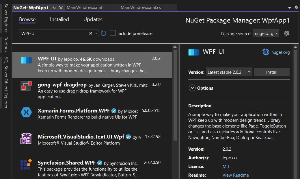 null WPF UI - 现代化设计的开源 WPF 框架