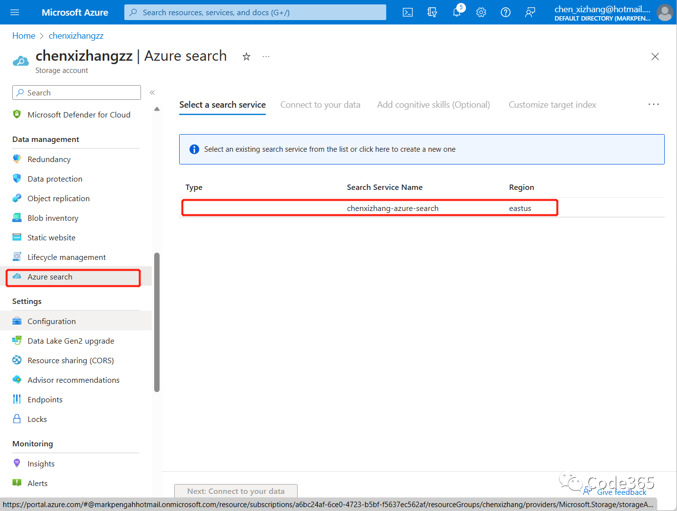 使用Azure Semantic search (语义搜索) 对私有知识库进行索引和搜索
