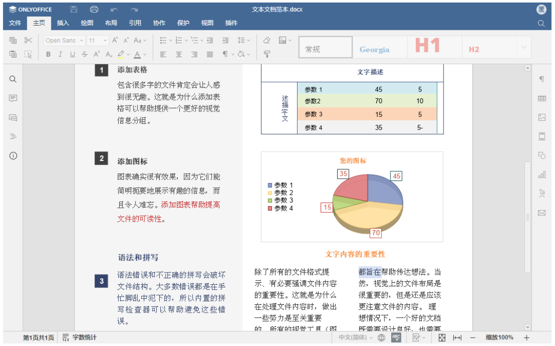 一个.Net开源的协作办公套件ONLYOFFICE,包括文档、表格、演示文稿和表单