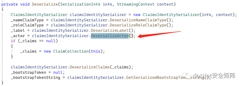 .NET ClaimsIdentity反序列化链(1) _actor