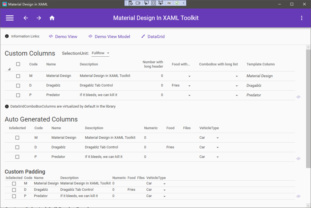 适合Windows桌面、Material Design设计风格、WPF美观控件库MaterialDesignInXamlToolkit