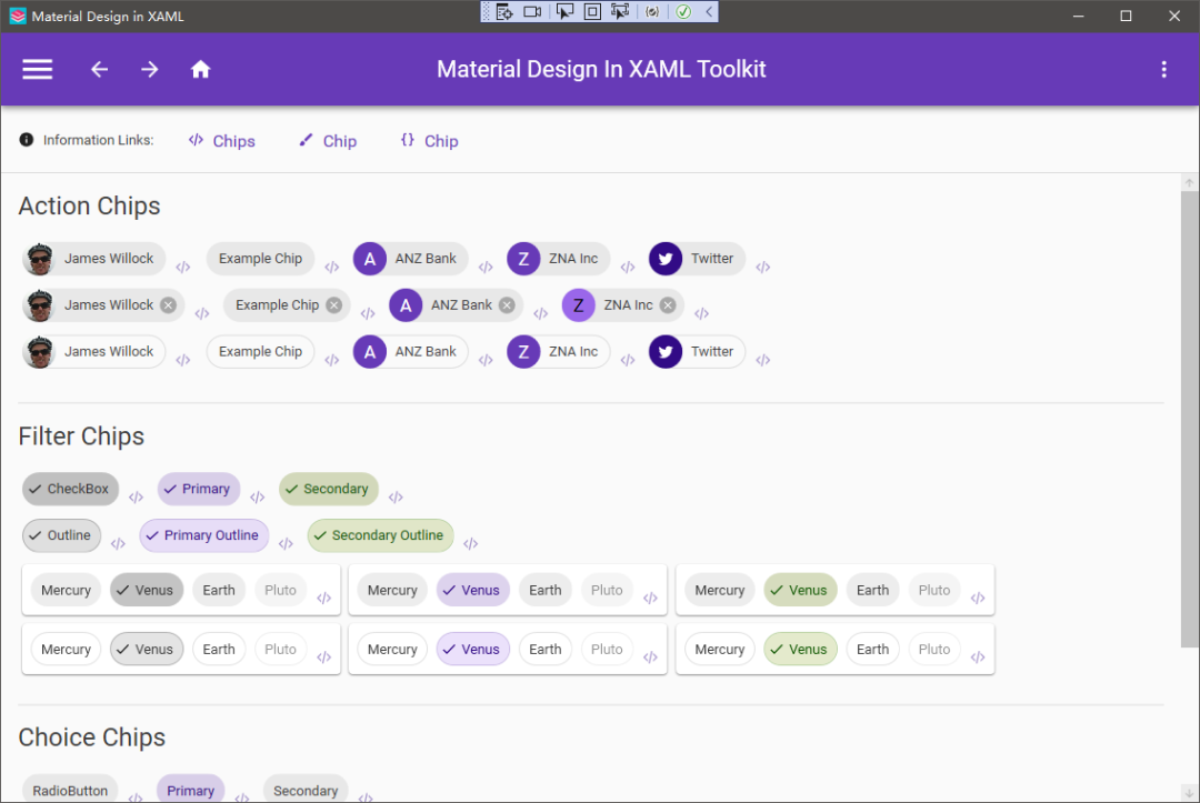 适合Windows桌面、Material Design设计风格、WPF美观控件库MaterialDesignInXamlToolkit