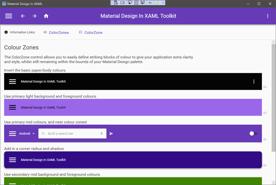 适合Windows桌面、Material Design设计风格、WPF美观控件库MaterialDesignInXamlToolkit