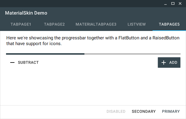 一个支持WinForms换肤的开源组件MaterialSkin