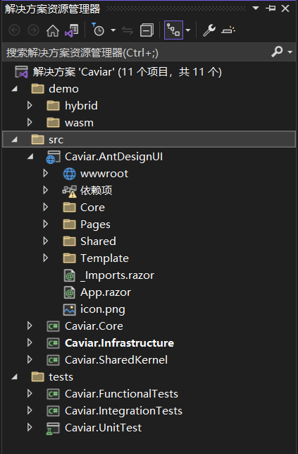 一个.NET + Blazor + Ant Design开发的后台管理框架Caviar（鱼子酱）