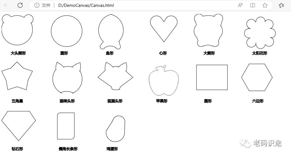 Html利用Canvas绘制图形