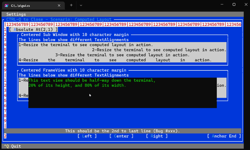 Terminal.Gui - 适用于 .NET 的跨平台终端 UI 工具包