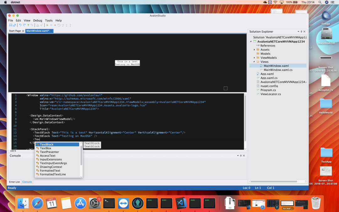 null 大佬用 Avalonia 框架开发的 C# 代码 IDE AvalonStudio