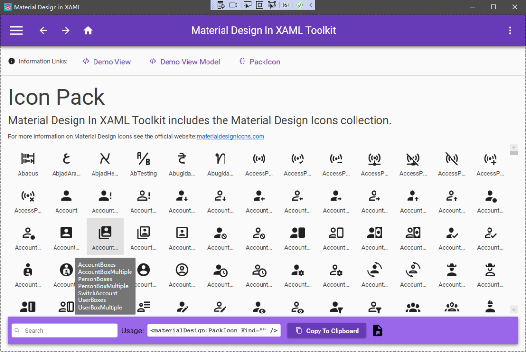 适合Windows桌面、Material Design设计风格、WPF美观控件库MaterialDesignInXamlToolkit