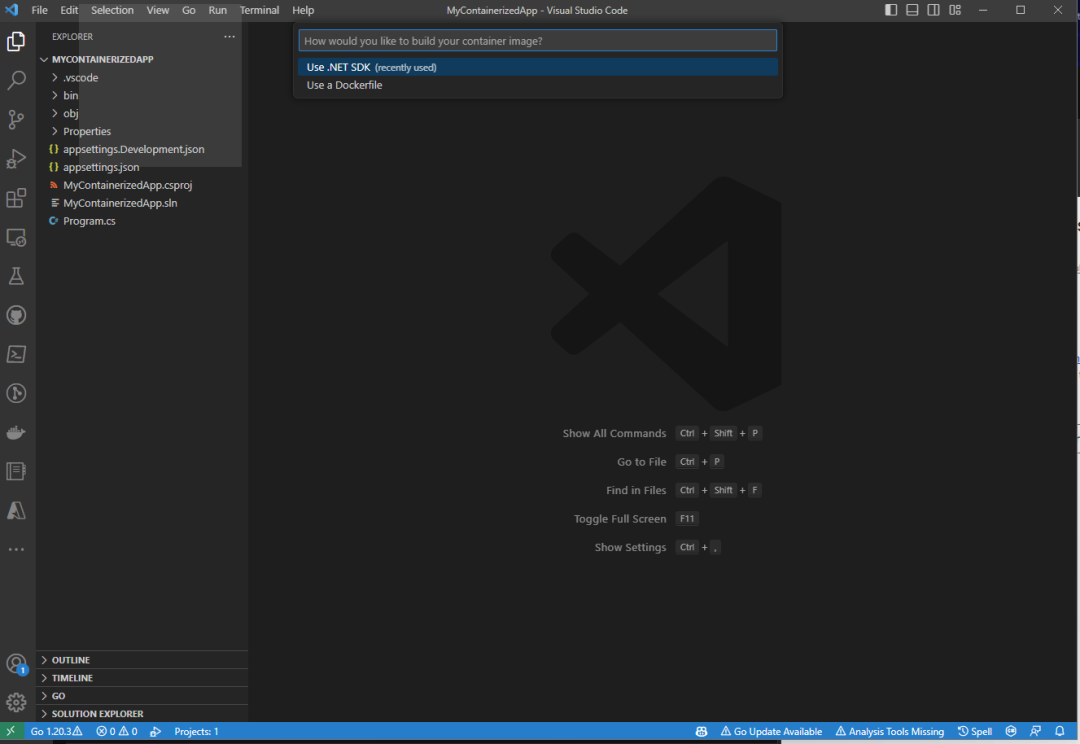 Visual Studio Code Docker 工具调试 .NET 容器